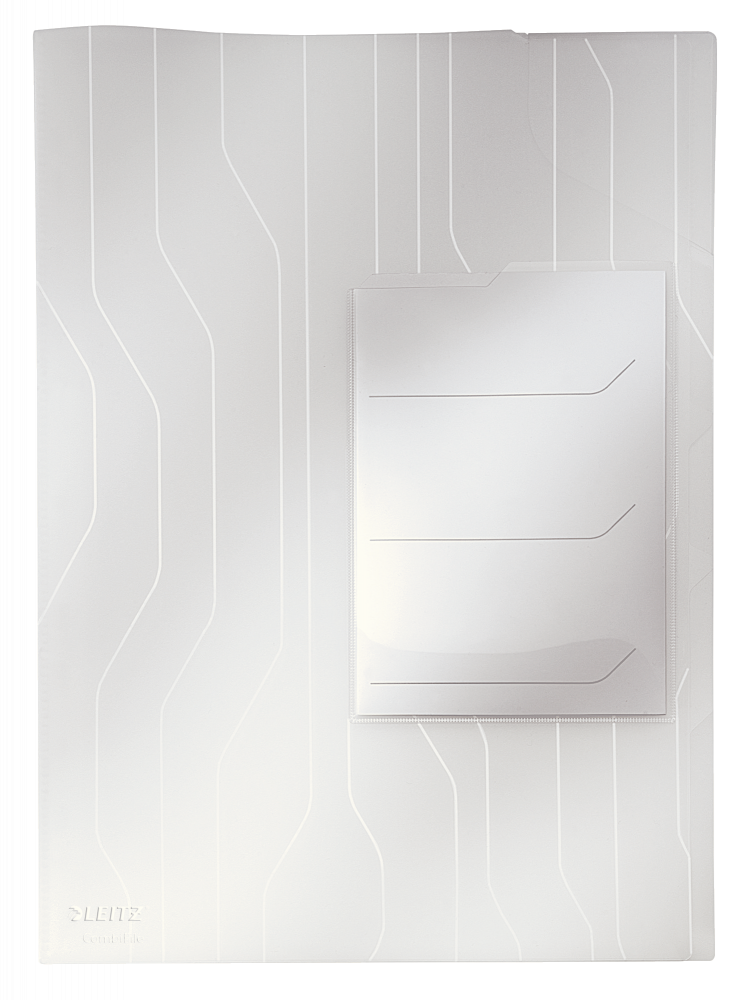 Folder groszkowy Leitz CombiFile, z 3 przekładkami, A4, do 60 kartek, 200μm, 3 sztuki, transparentny