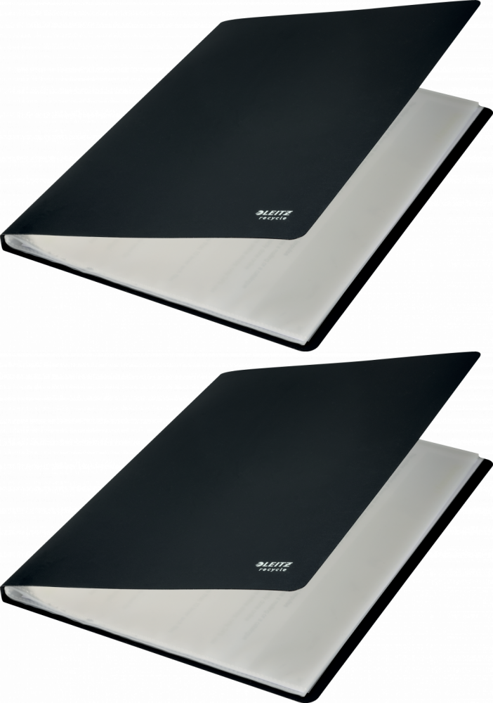 2x Album ofertowy Leitz Recycle, A4, 20 koszulek, czarny