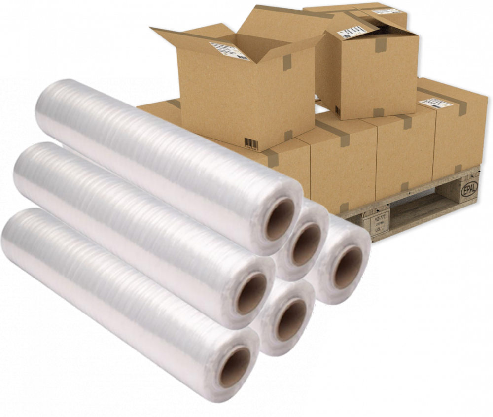 288x Folia stretch, 0.5 x 236m, 2.5kg netto, 23μm, przezroczysty