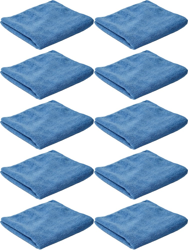 10x Ściereczka z mikrofibry Merida, 35x35cm, 1 sztuka, niebieski