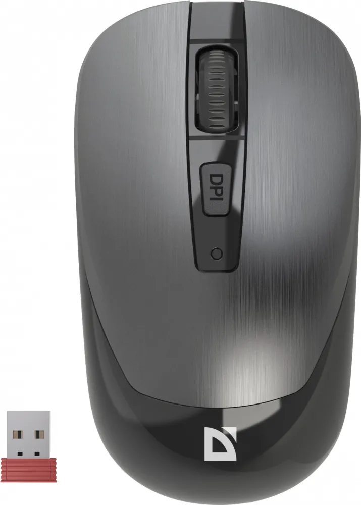 Myszka bezprzewodowa Defender Wave MM-995 RF, optyczna, srebrny