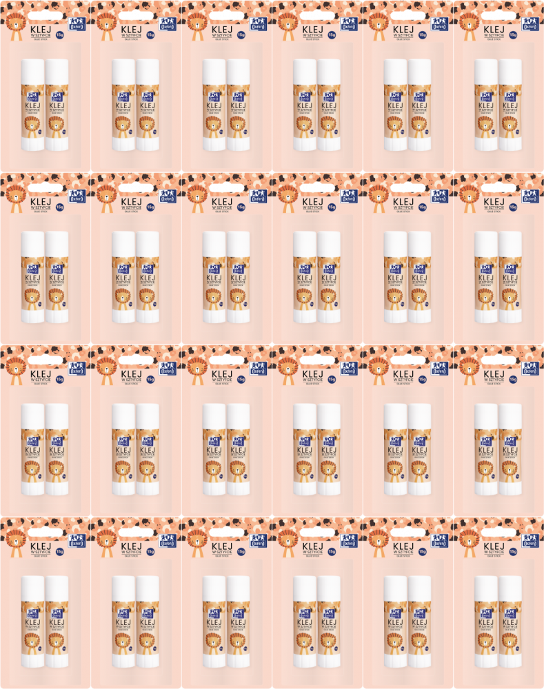 24x Klej w sztyfcie Oxford Kids, 15g, blister, 2 sztuki