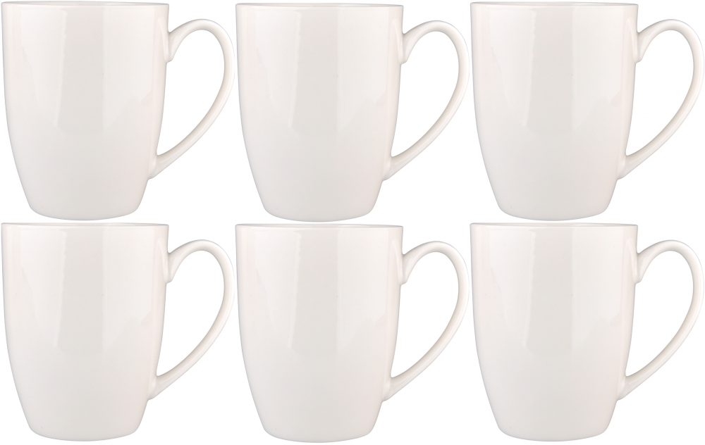 6x Kubek Altom Design Bella, 400ml, porcelana, kremowy