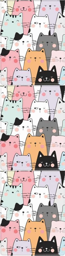 3x Etui na dowód, legitymację, kartę płatniczą, kartę rowerową Biurfol Koty