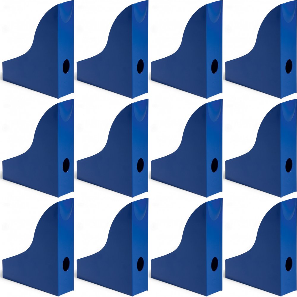12x Organizer na dokumenty Durable Basic, A4, 73mm, do 730 kartek, niebieski
