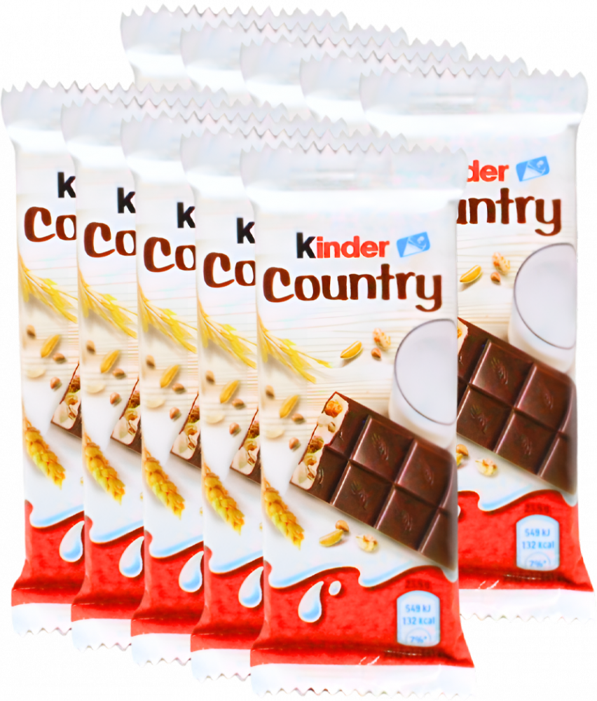 10x Batonik Ferrero Kinder Country, mleczny, 23.5g
