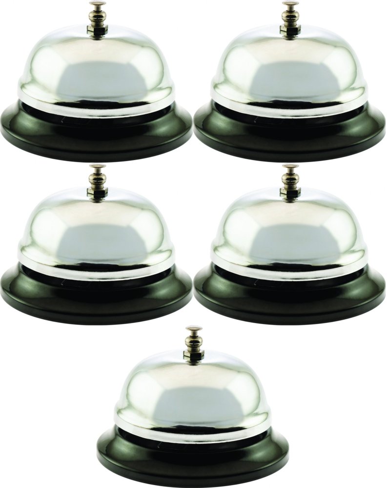 5x Dzwonek recepcyjny Office Products, średnica 85mm