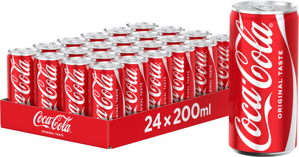 24x Napój gazowany Coca-cola, puszka, 0.2l, KAUCJA