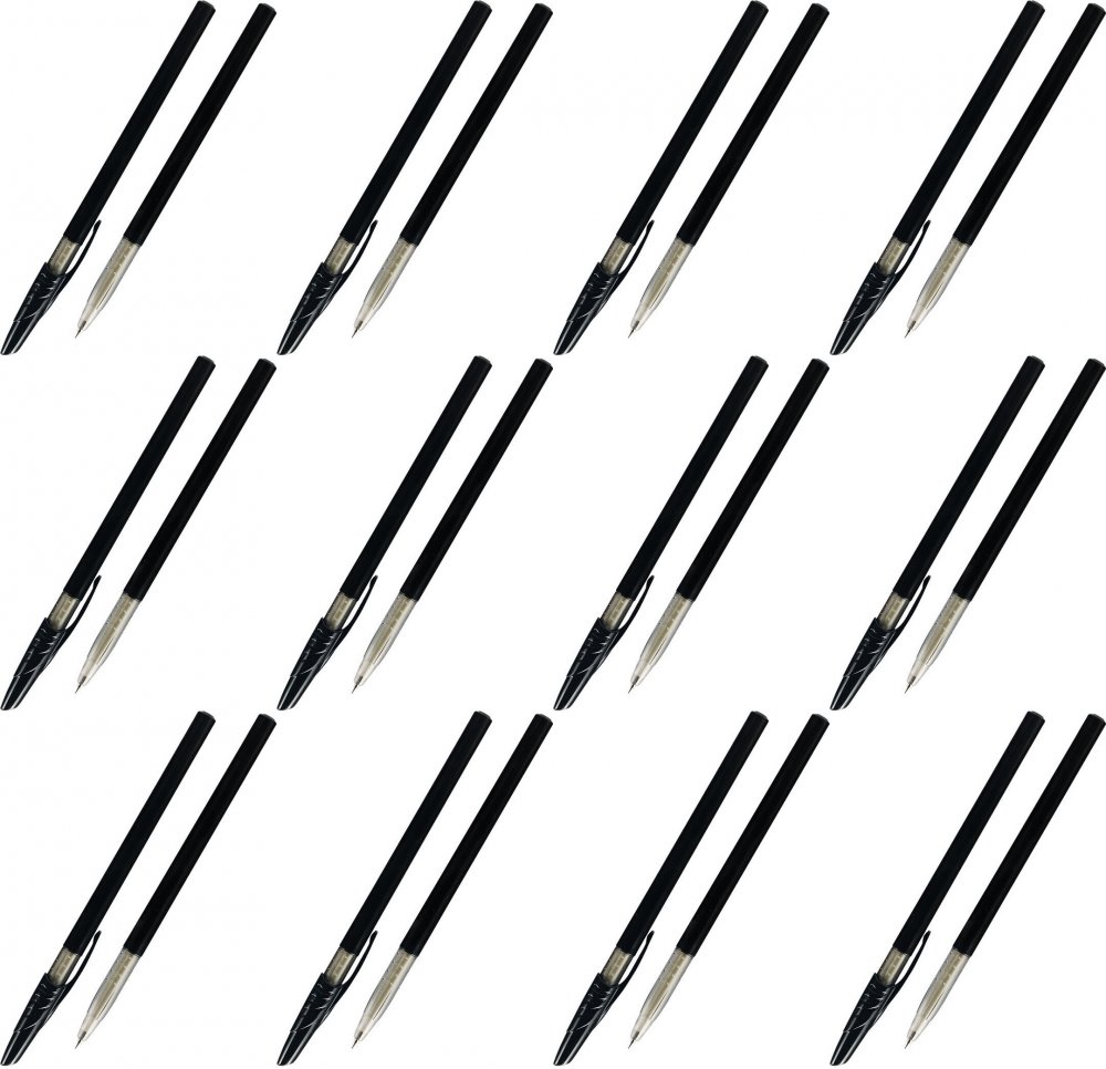 12x Długopis Grand GR-2033, 0.7mm, czarny