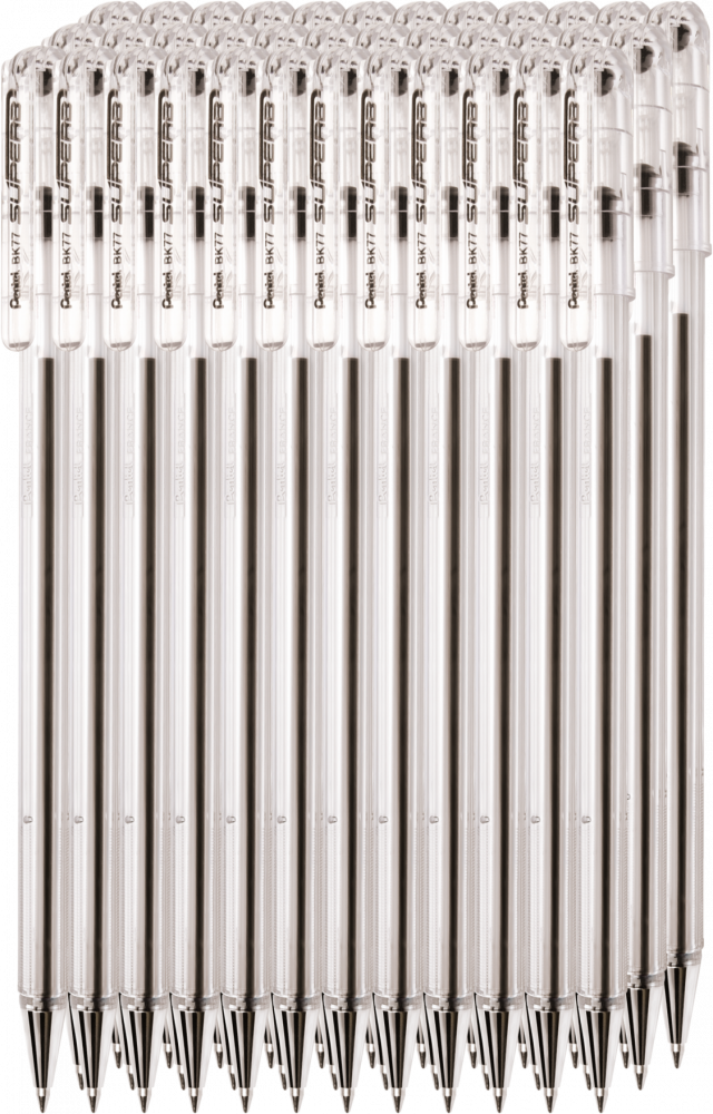 36x Długopis Pentel, Superb BK77, 0.7mm czarny