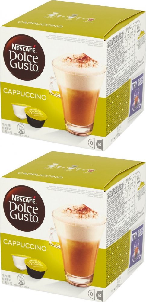 2x Kapsułki do ekspresu Nescafé Dolce Gusto Cappuccino, 16 sztuk