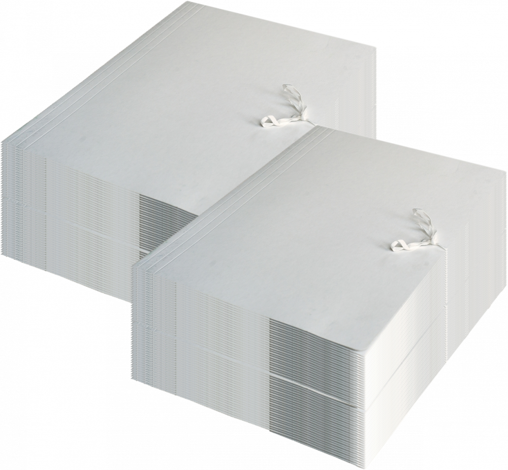 100x Teczka wiązana Barbara, A4, kartonowa, 350 g/m2, biały