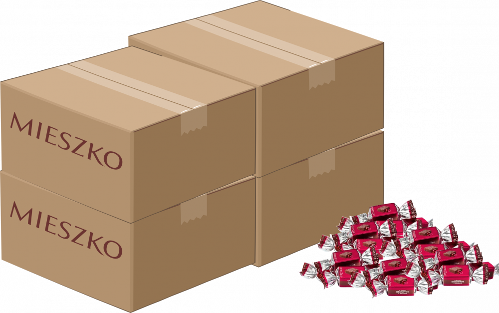 4x Cukierki Mieszko Brownie z Wiśnią, 2.5 kg