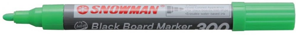 Marker kredowy Snowman 300, okrągła,2-5mm, zielony