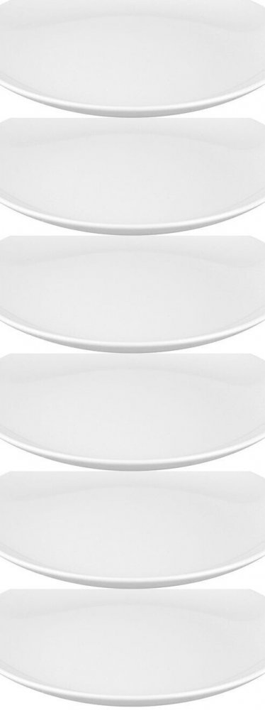6x Talerz deserowy MariaPaula Moderna, 16.5cm, porcelana, biały