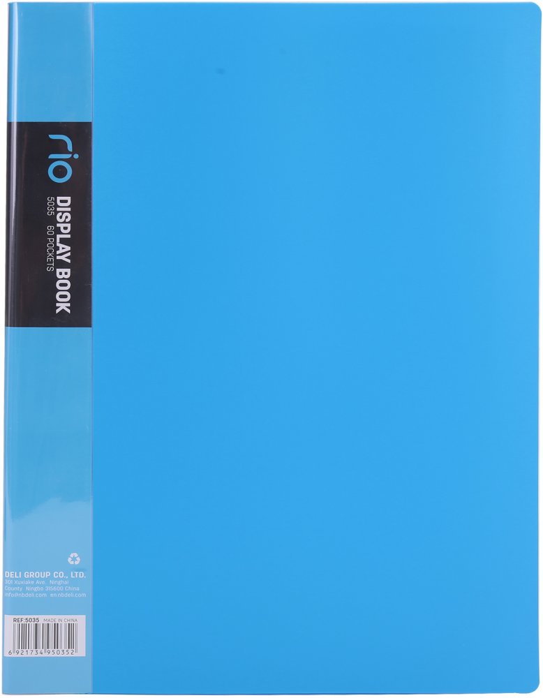 Album ofertowy Deli Rio, A4, 60 koszulek, niebieski