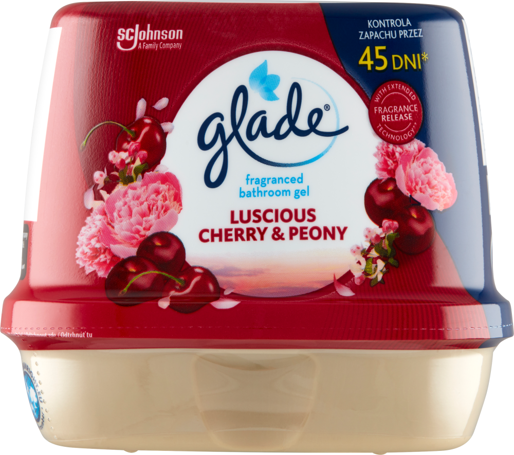 Odświeżacz powietrza Glade by Brise, wiśnia i piwonia, żel, 180ml