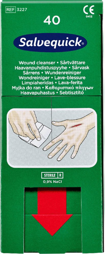 Myjka do ran Cederroth Salvequick, 40 sztuk