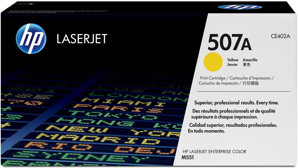 Toner HP 507A (CE402A), 6000 stron, yellow (żółty)