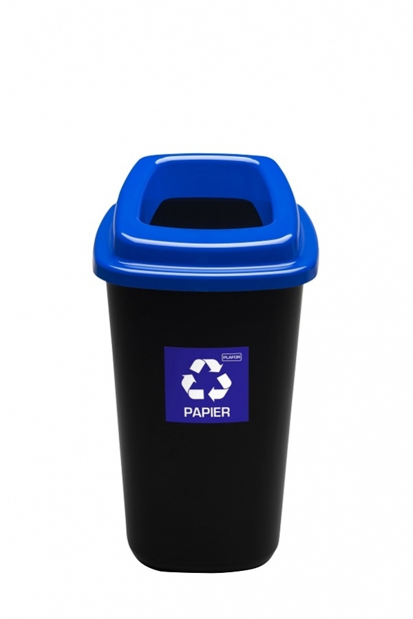 Kosz do segregacji odpadów Plafor Sort Bin, 45l, czarno-niebieski