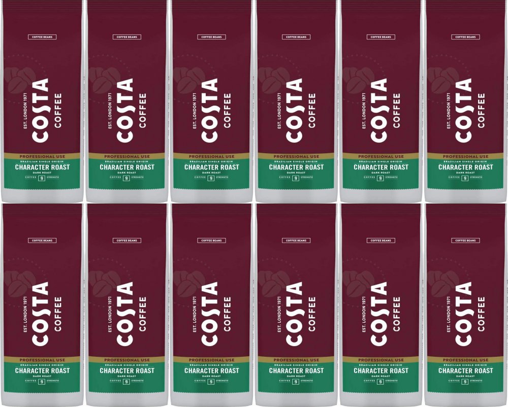 12x Kawa ziarnista Costa Professional Brazilian Blend, 100% Arabika, 1kg
