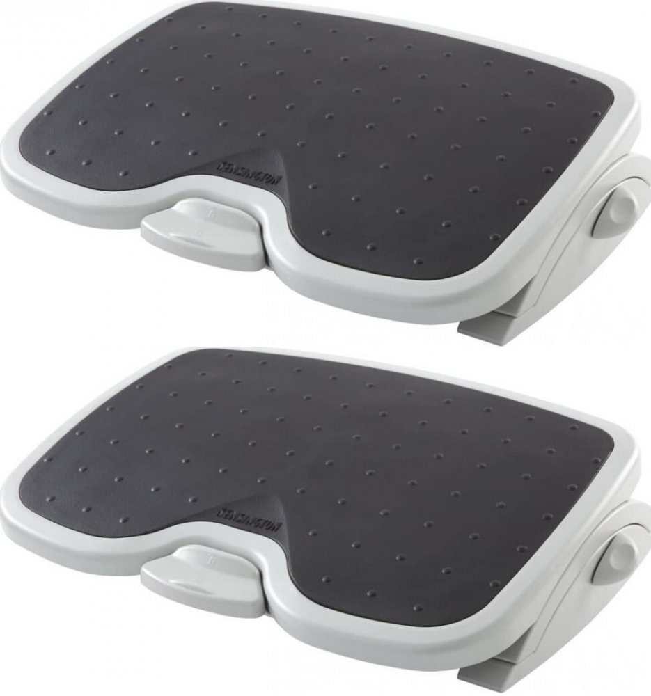 2x Podnóżek Kensington SmartFit SoleMate Plus, 450x350mm, szaro-czarny
