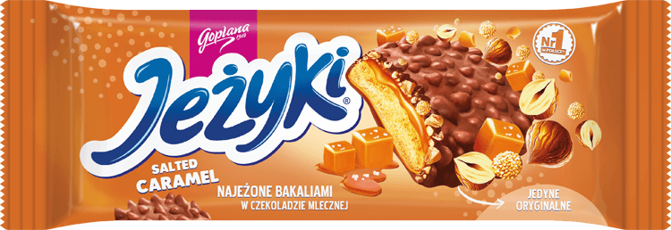 Ciastka Jeżyki, słony karmel, 140g