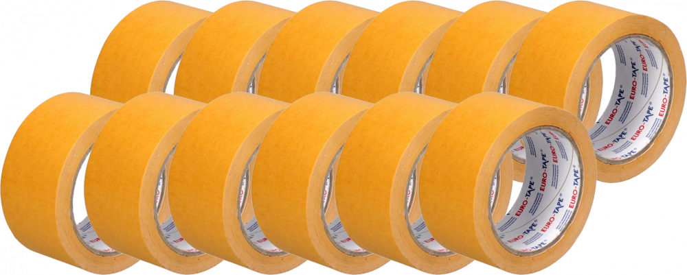 12x Taśma dwustronna Dalpo, Euro Tape, 50mm x 25m, biały