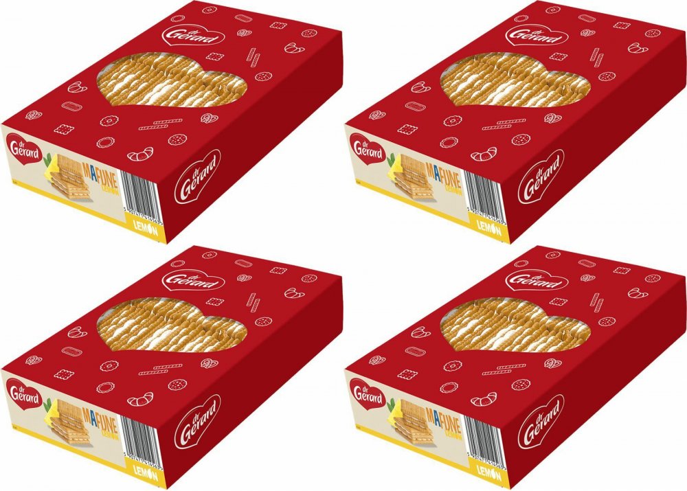 4x Ciastka Dr Gerard Mafijne, śmietankowo-cytrynowy, 800g