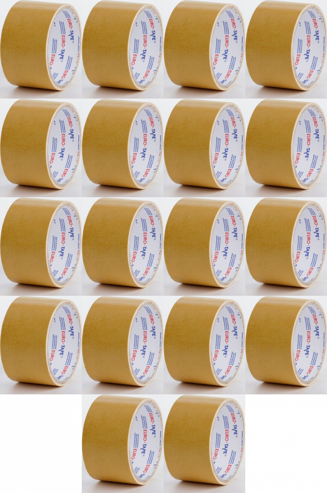 18x Taśma dwustronna Dalpo, Euro-Tape, 38mm x 5m, biały