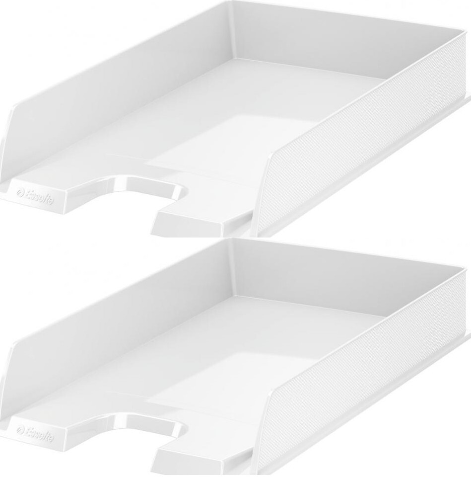 2x Półka na dokumenty Esselte Europost Vivida, A4, plastikowa, biały