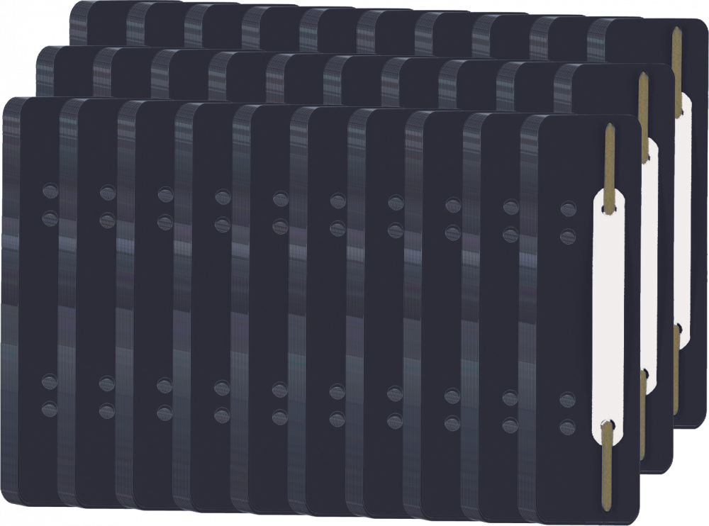 30x Wąsy skoroszytowe spinające dokumenty Durable, 25 sztuk, czarny