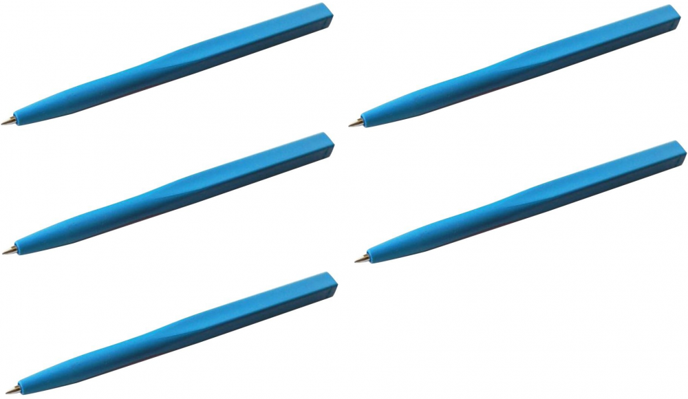 5x długopis wykrywalny One P0519, bez klipsa, niebieski