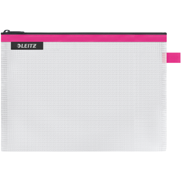 Koszulka/kosmetyczka z suwakiem Leitz Wow, wodoodporna, różowy