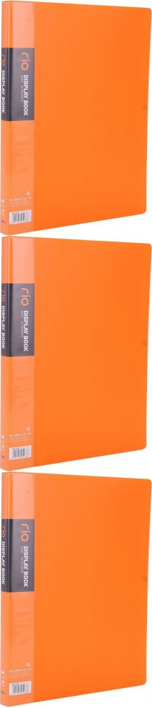 3x Album ofertowy Deli Rio, A4, 30 koszulek, pomarańczowy