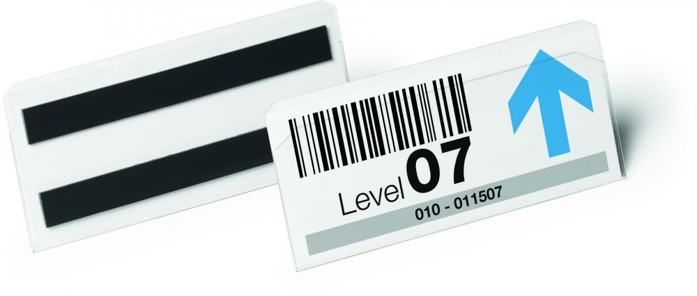 Kieszeń magnetyczna Durable Hard Cover, 150x67mm, 10 sztuk, transparentny