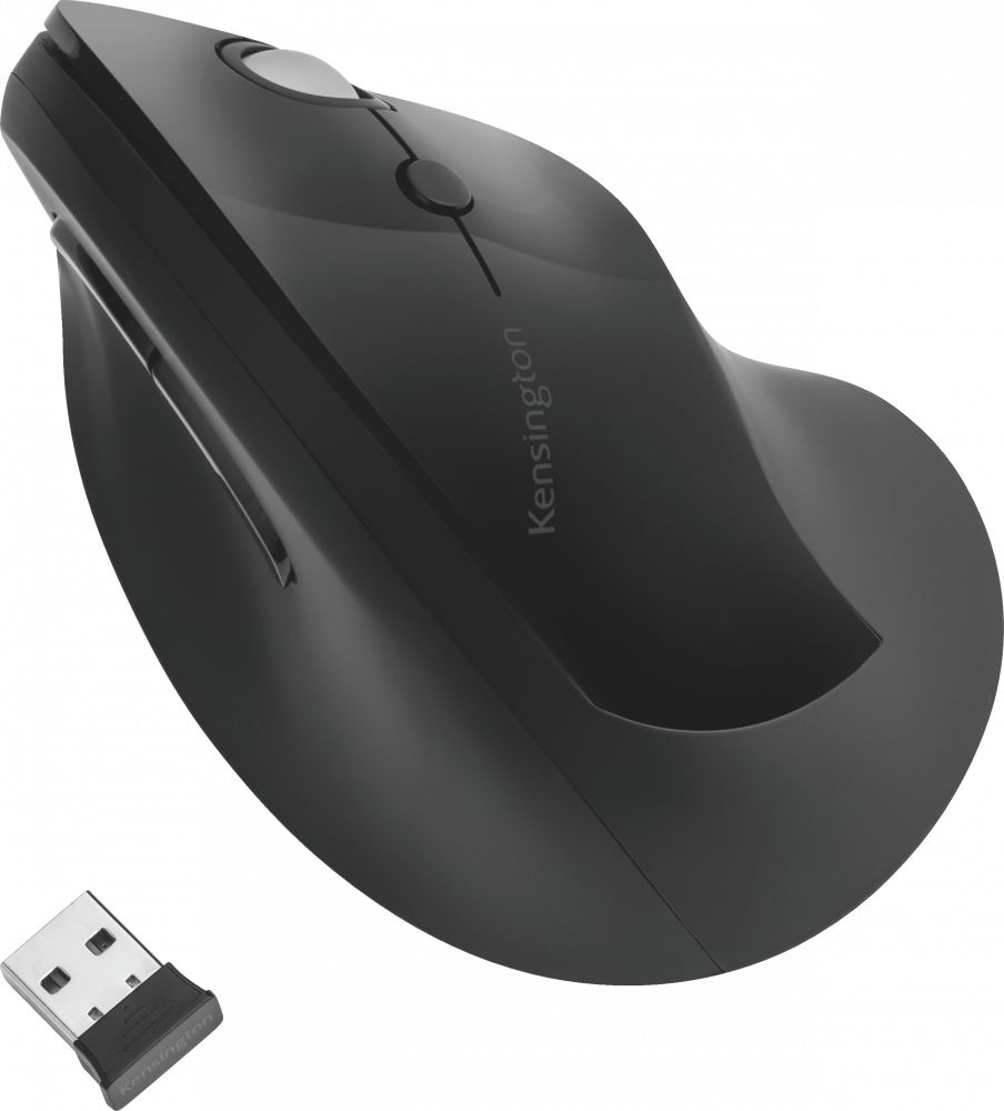 Myszka bezprzewodowa Kensington Pro Fit Ergo, pionowa, optyczna, czarny