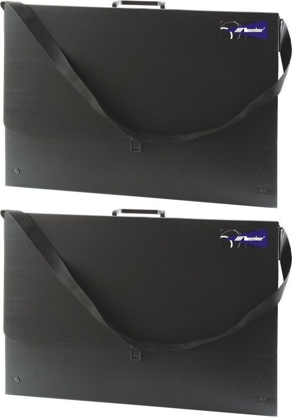 2x Teczka na rysunki Leniar 90423, A1, czarny