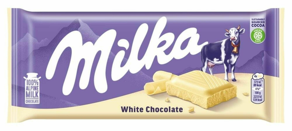 Czekolada Milka biała, 90g