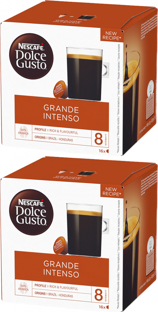 2x Kapsułki do ekspresu Nescafe Dolce Gusto Grande Intenso, 16 sztuk