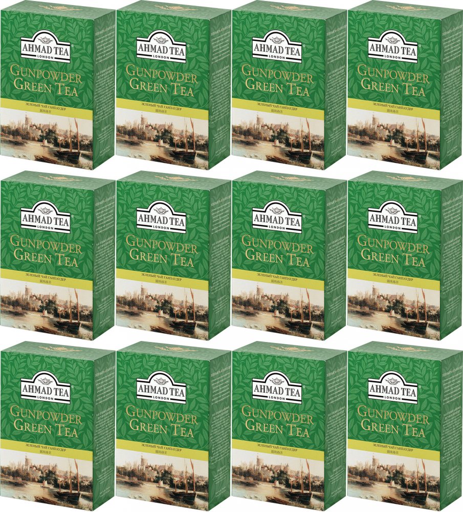 12x Herbata zielona liściasta Ahmad Tea, 100g