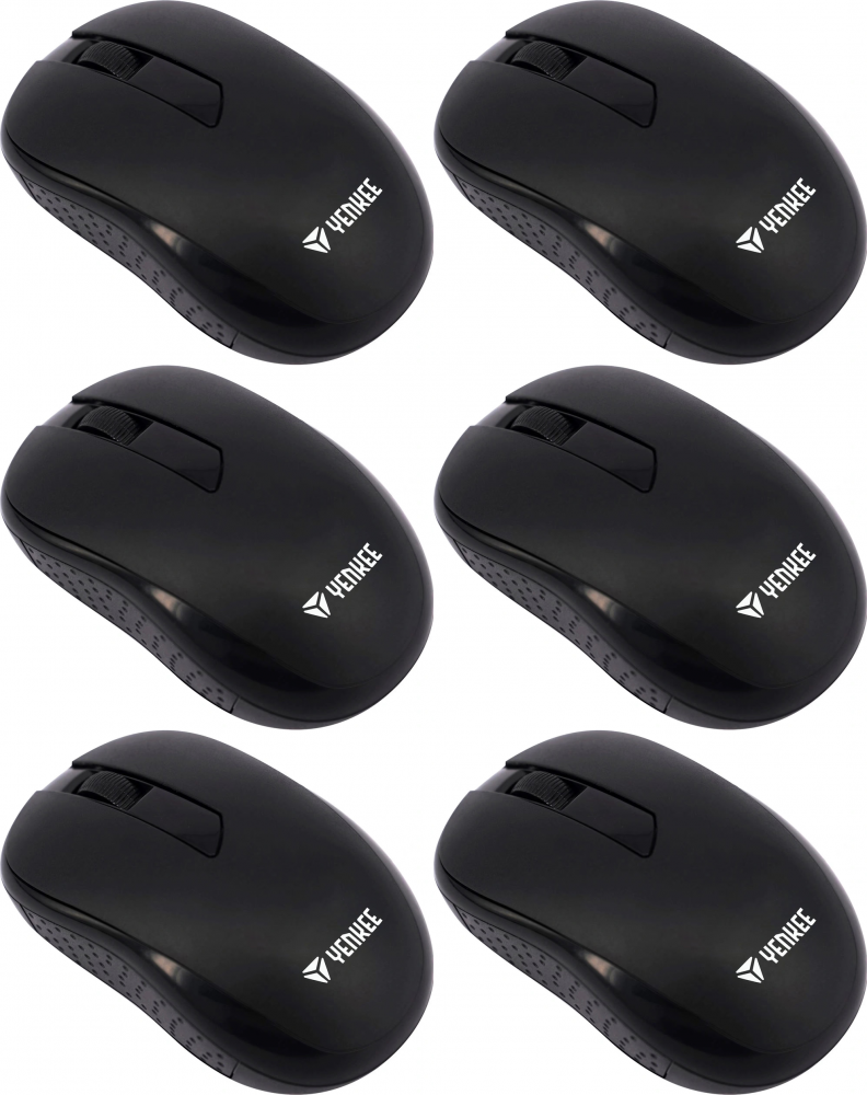 6x Myszka bezprzewodowa Yenkee YMS 002BK mouse WL Logic, optyczna, czarny