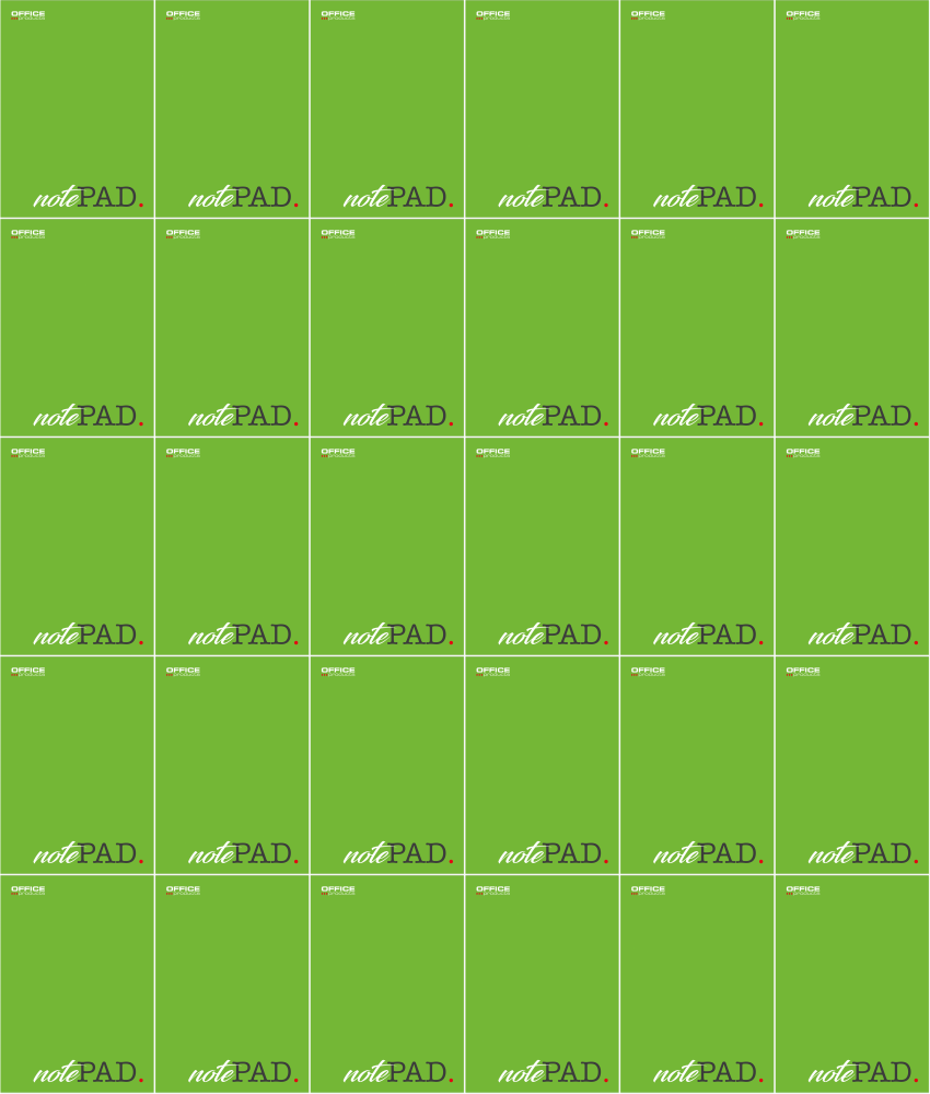 50x Blok biurowy w kratkę Office Products, A4, 50 kartek, zielony