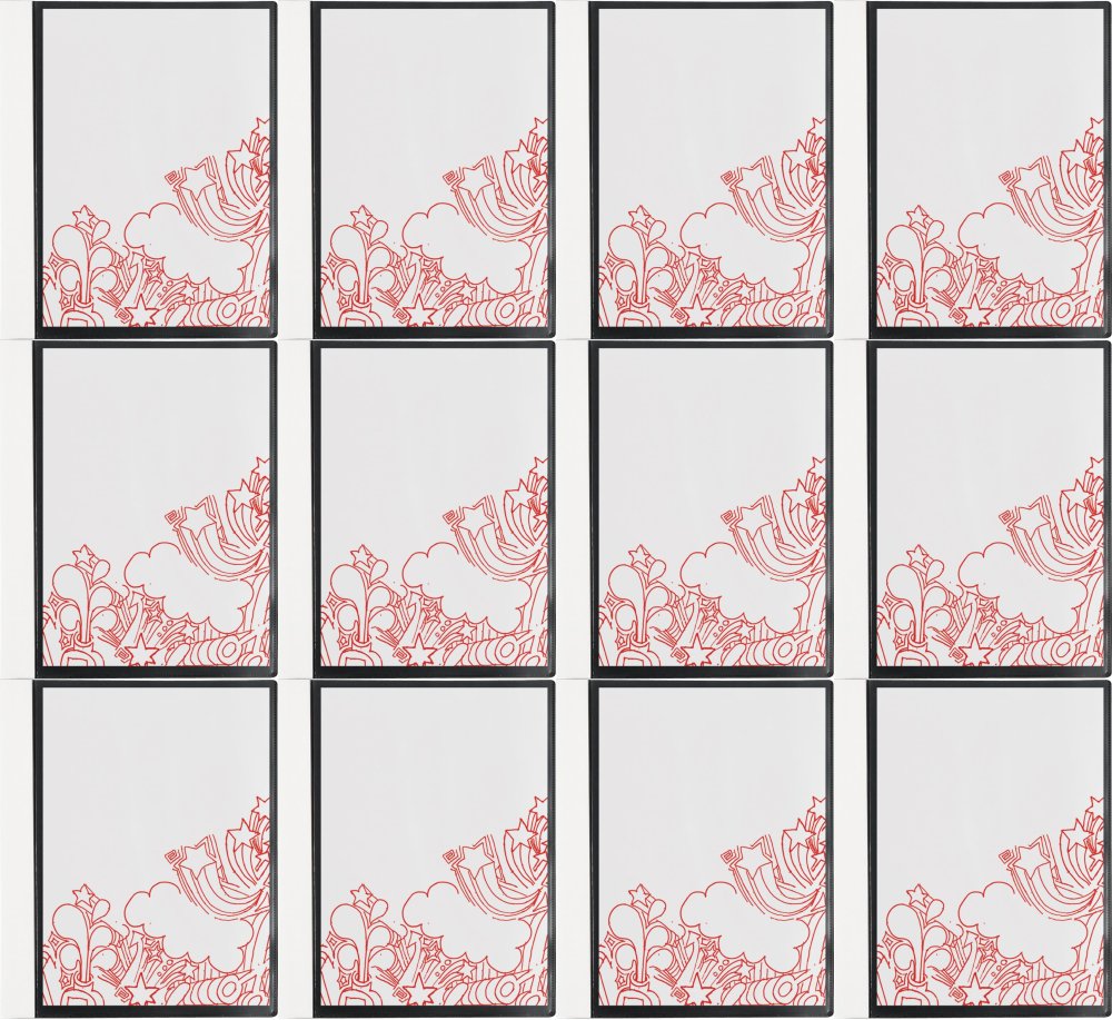 12x Album ofertowy Office Depot, z przezroczystą kieszenią na froncie, A4, 40 koszulek, czarny