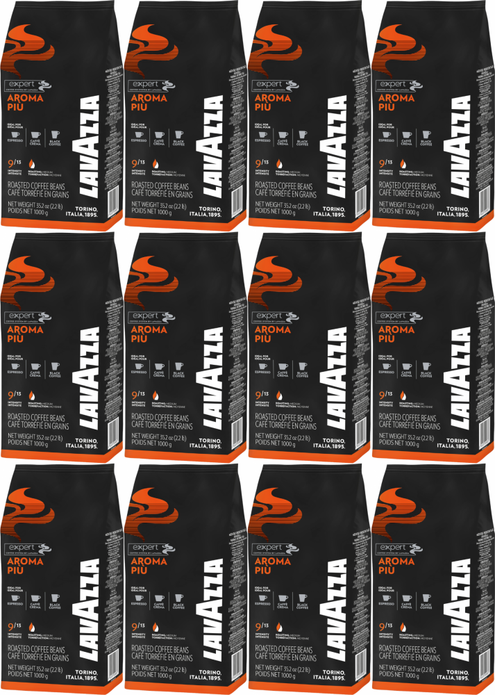 12x Kawa ziarnista Lavazza Expert Aroma Piu, 1kg