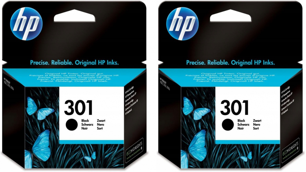 2x Tusz Hp 301 (CH561EE), 190 stron, black (czarny)