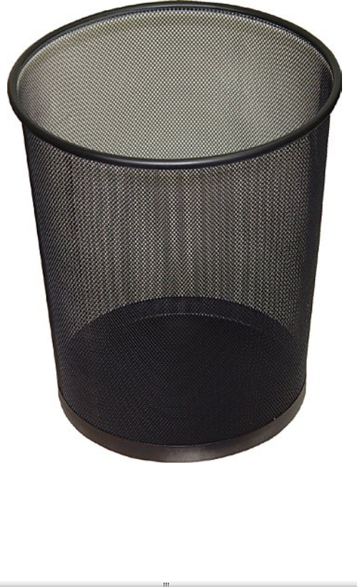 Kosz na śmieci Net, druciany, 19l, czarny