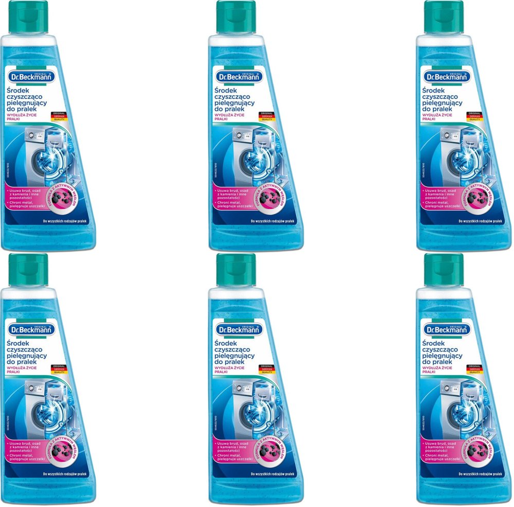 6x Płyn do czyszczenia pralki Dr. Beckmann, 250 ml