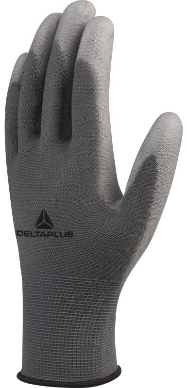 Rękawice robocze Delta Plus VE702GR, powlekane, rozmiar 6, szary