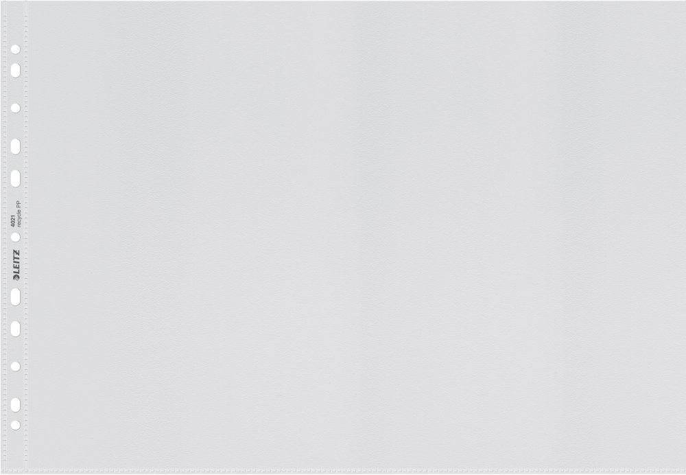 Koszulki groszkowe Leitz Recycle, A3, 100μm, 25 sztuk, transparentny